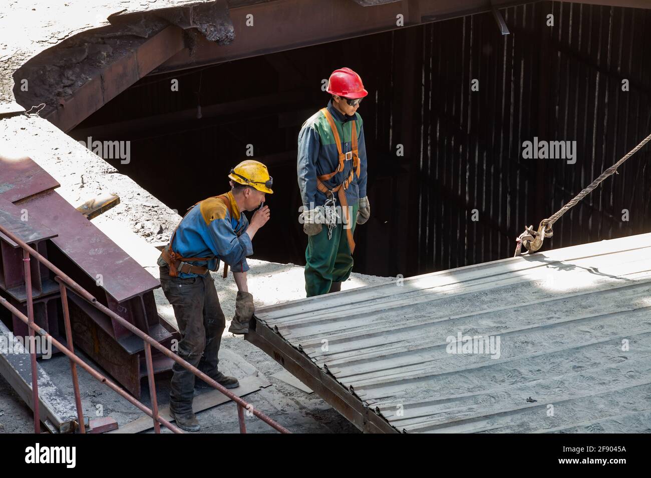 Ekibastuz, Pavlodar region, Kazakhstan GRES1 steam power station. Two