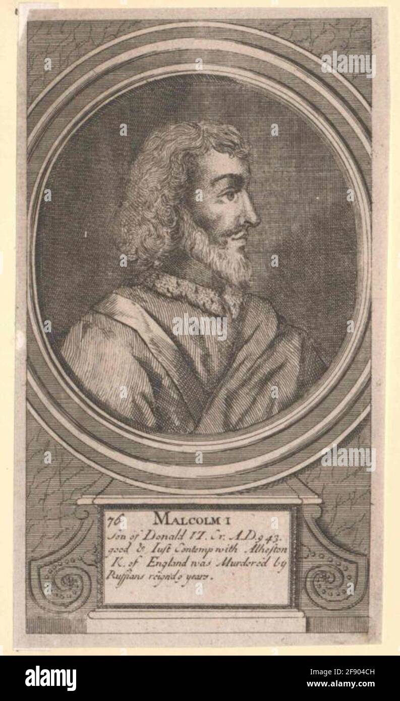 Malcolm I. King of Scotland Stock Photo Alamy