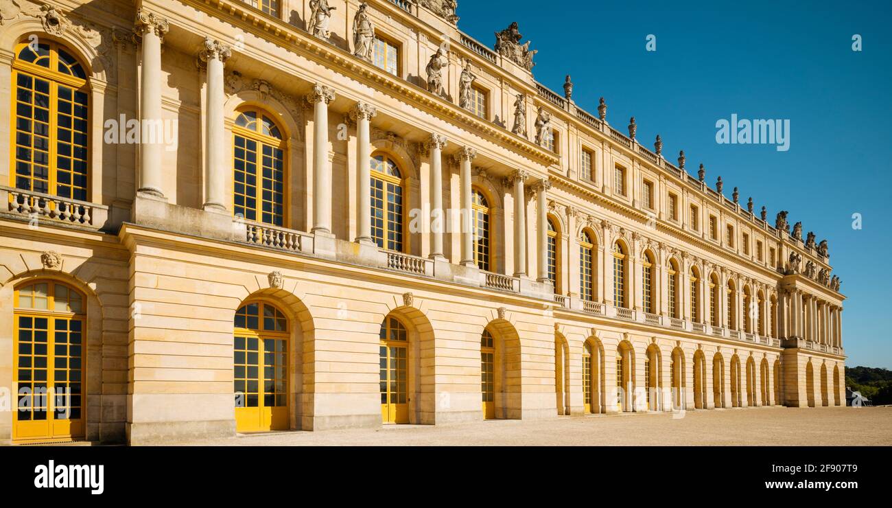 Architecture landmark Palace of Versailles, Paris, France, Europe Stock Photo