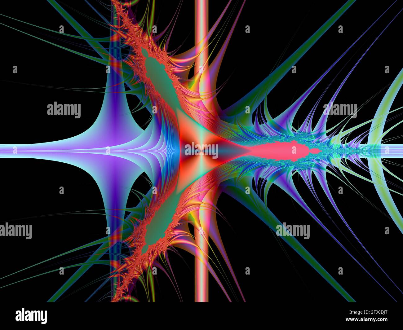 Computer generated fractal image, digital art Stock Photo