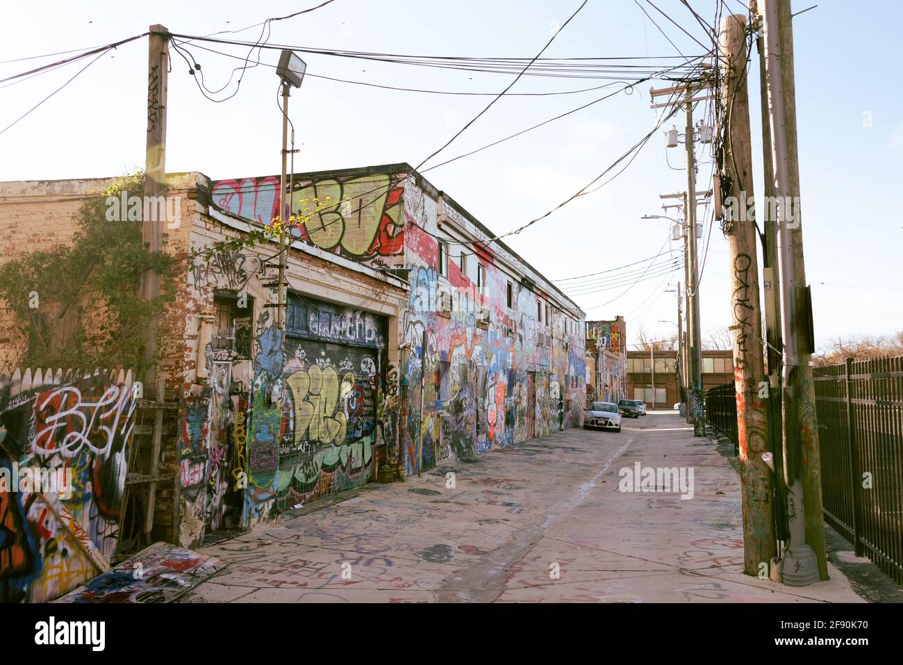 Graffiti Alley, in Station North, Baltimore, Maryland Stock Photo - Alamy