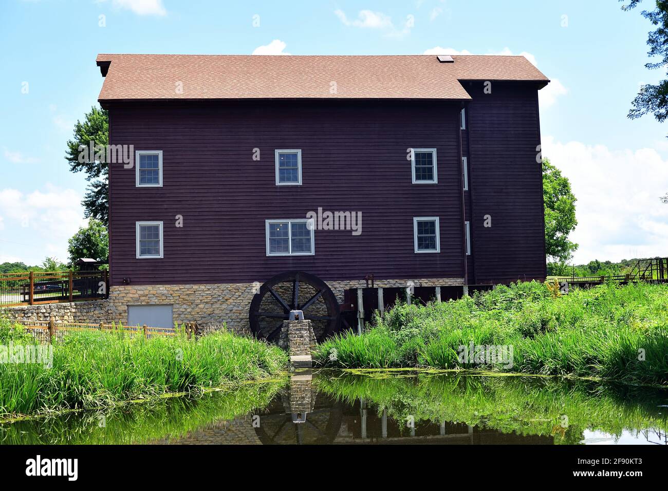 Franklin Grove, Illinois, USA. The Franklin Creek Grist Mill, a