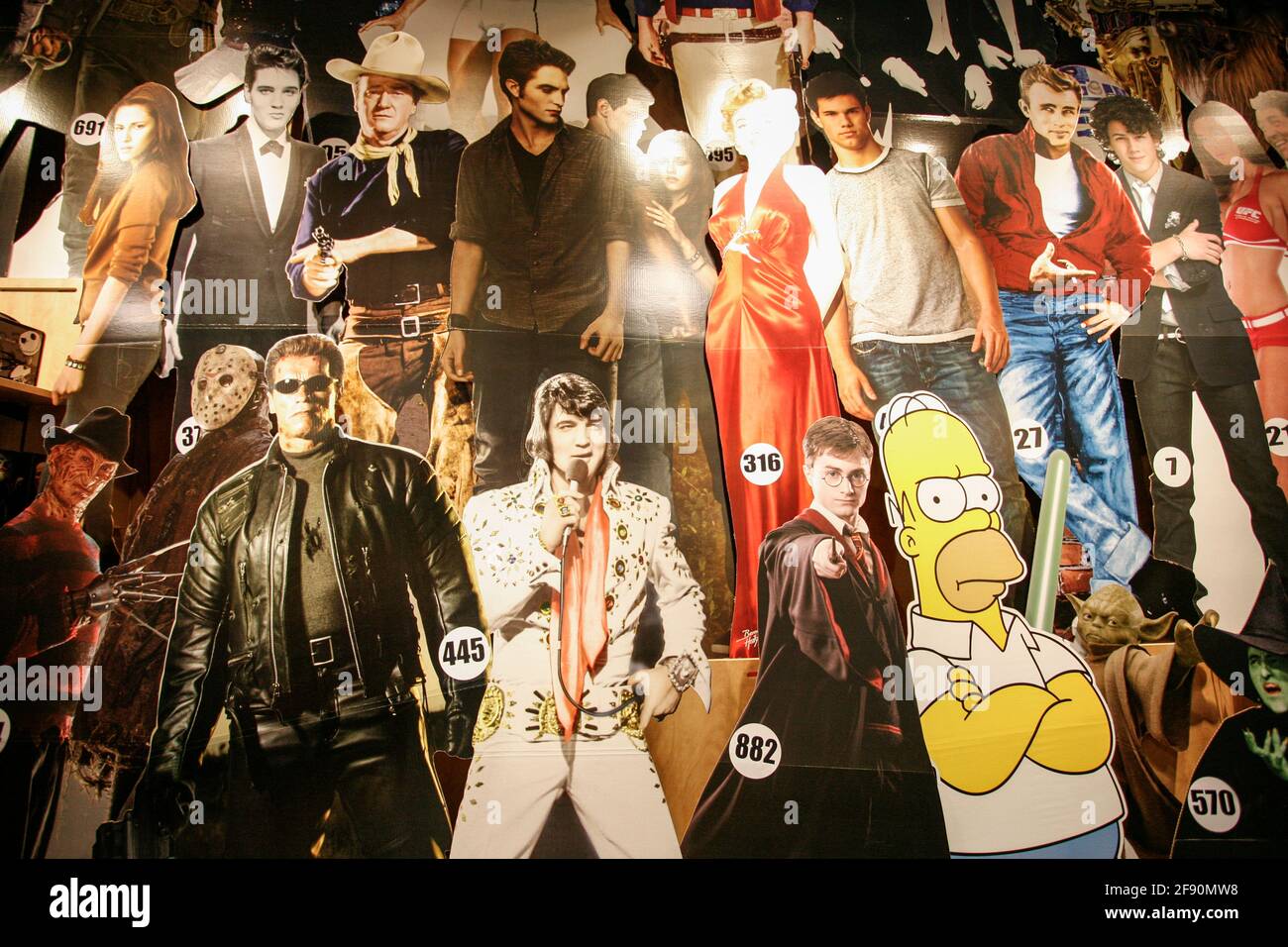 Cardboard Cutouts at Hollywood Souvenir Shop, Los Angeles, California, USA Stock Photo Alamy