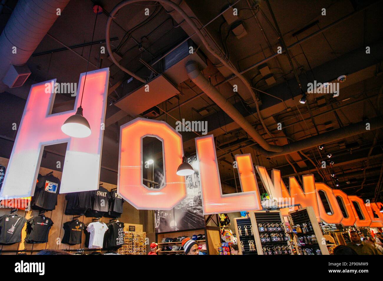 Hollywood sign in Hollywood gift shop, Los Angeles, California, USA