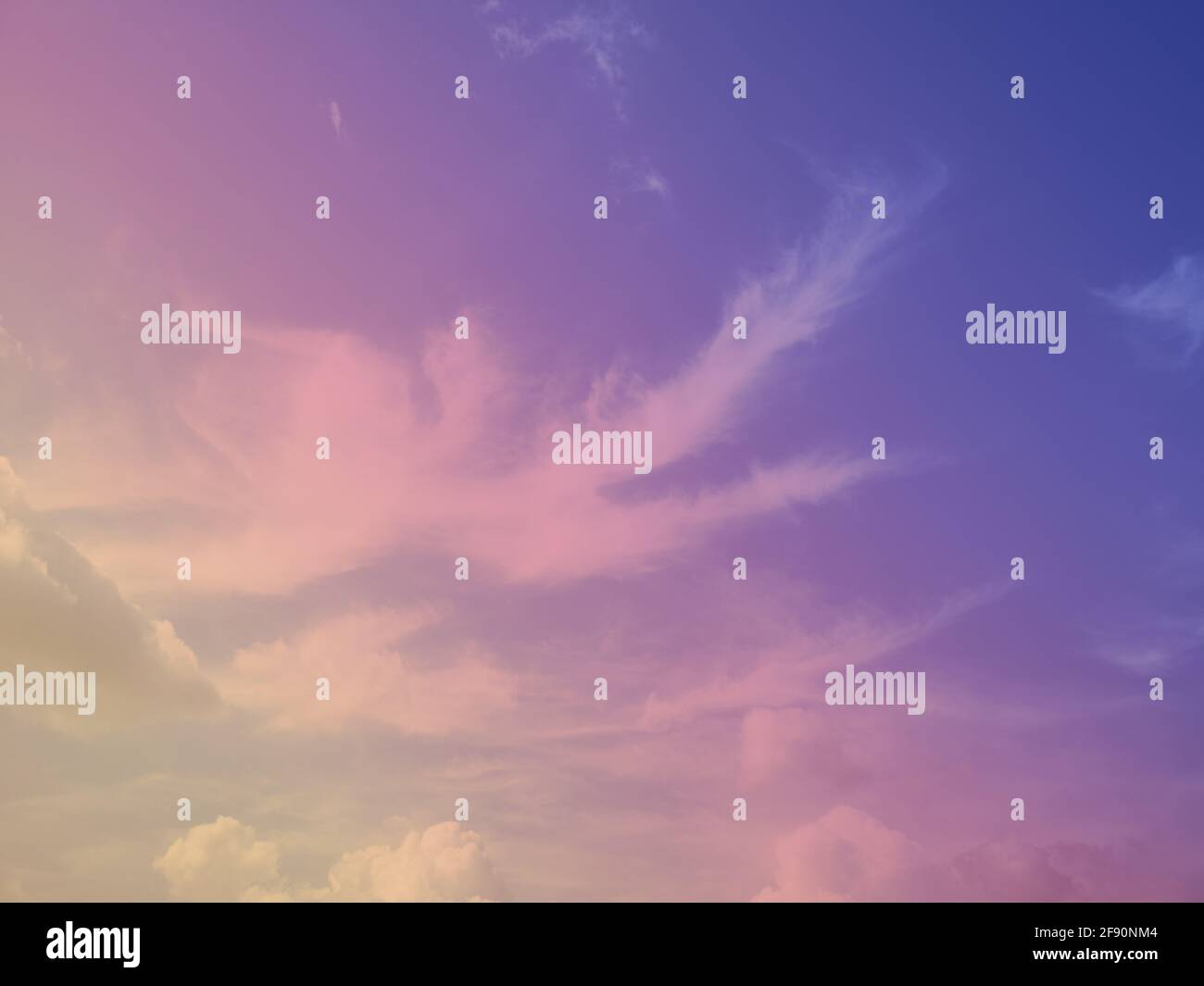 Dramatic colorful sky with clouds at sunset Stock Photo - Alamy