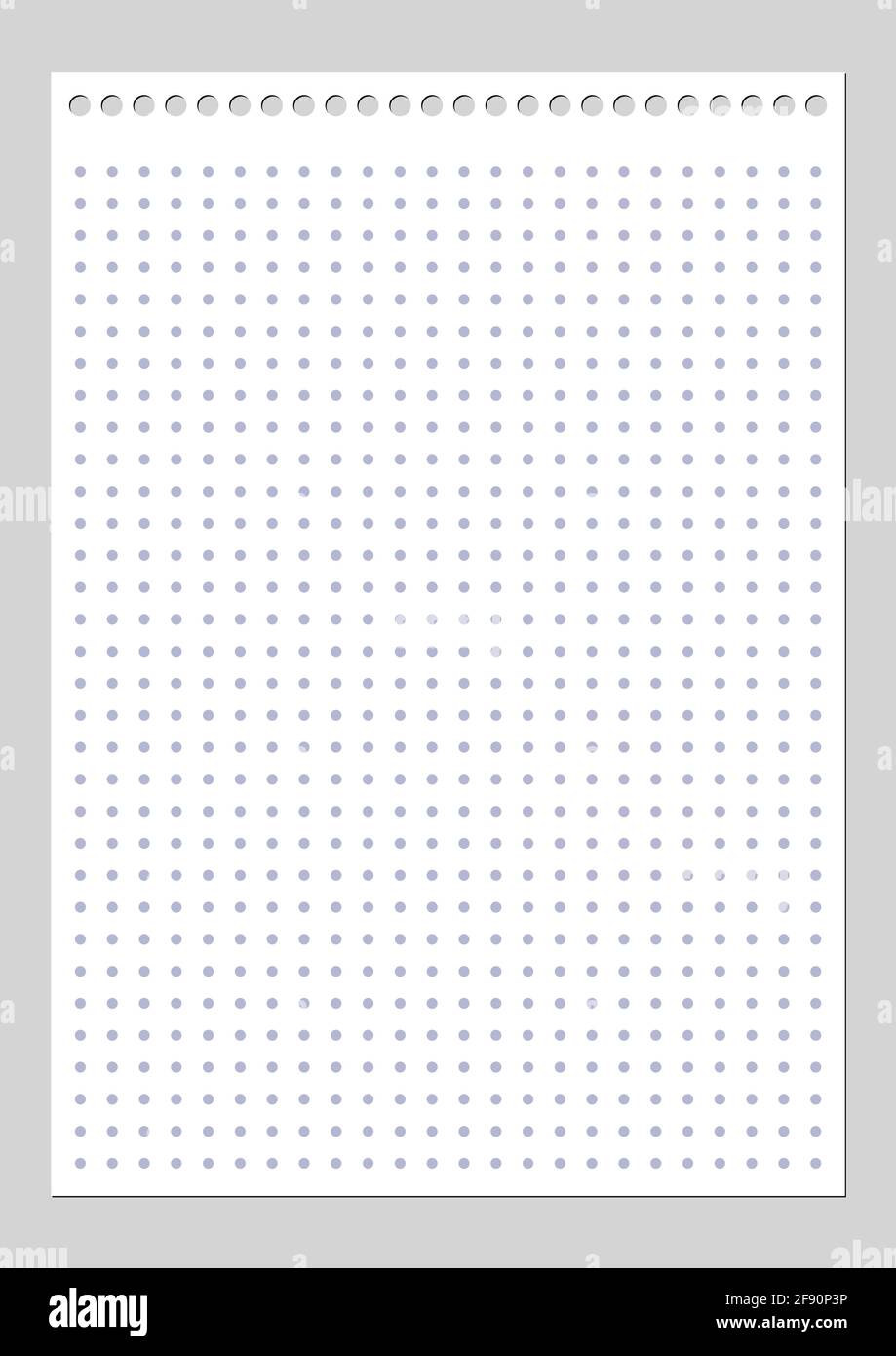 Grid paper. Dotted grid on white background. Abstract dotted ...