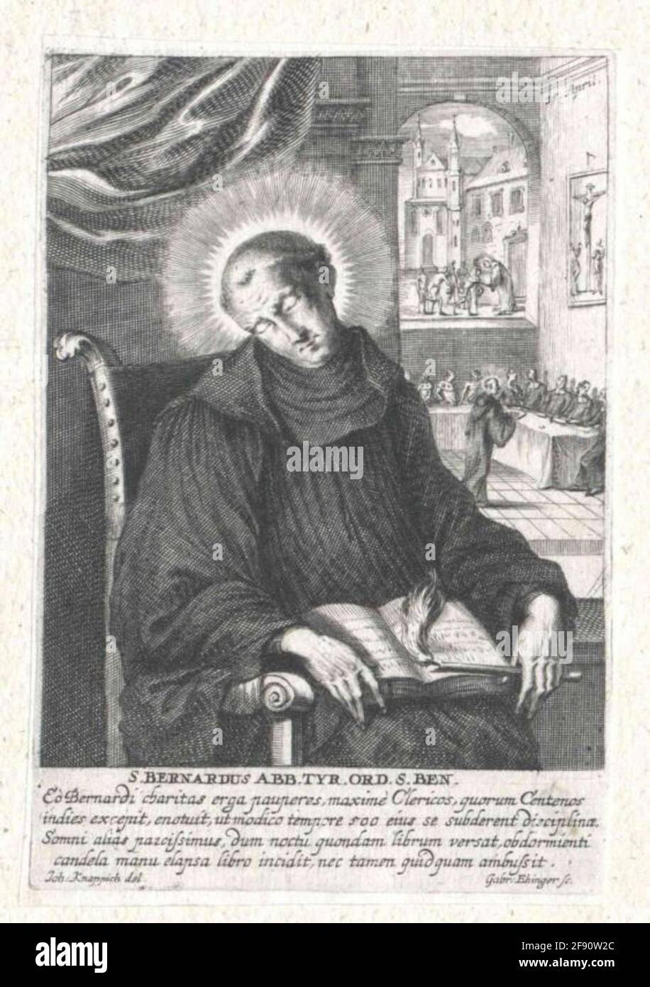 Bernhard von Tiron, saint. Stock Photo