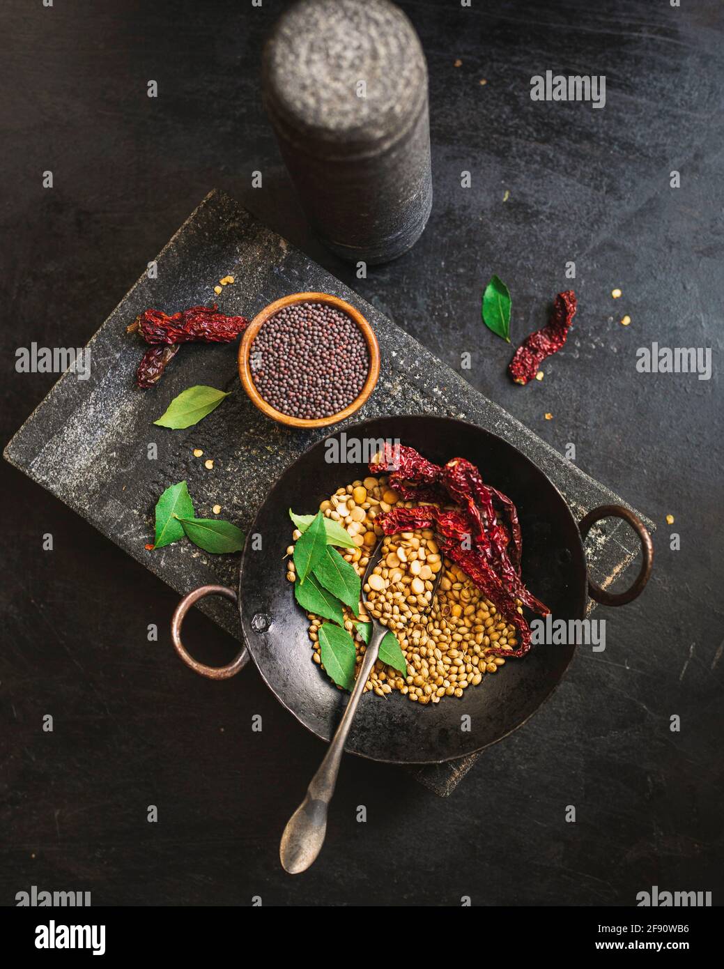 Dry Roasted indian spices Stock Photo Alamy