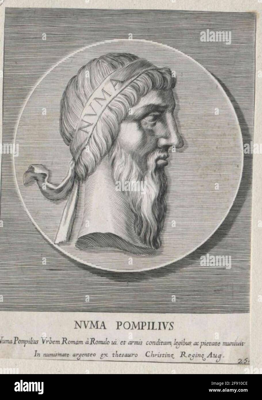 Numa Pompilius, King of Rome. Stock Photo