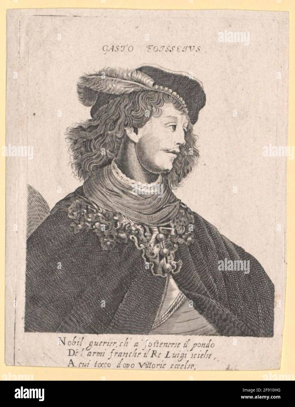 Foix, Duke of Nemours, Gaston de. Stock Photo