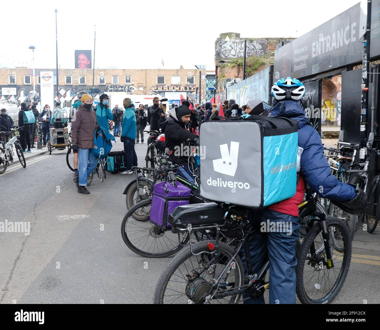 Deliveroo riders in London strike and organise a protest ride for ...