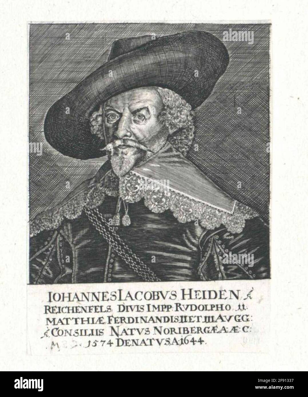 Heiden of Reichenfels, Johann Jacob. Stock Photo
