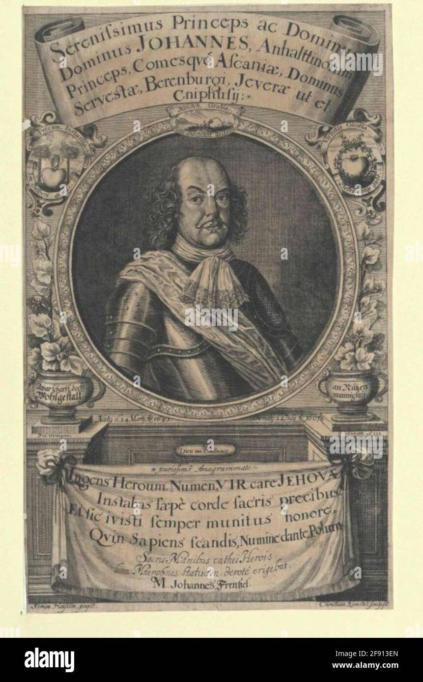 AnhaltZerbst, Johann Fürst Stock Photo Alamy