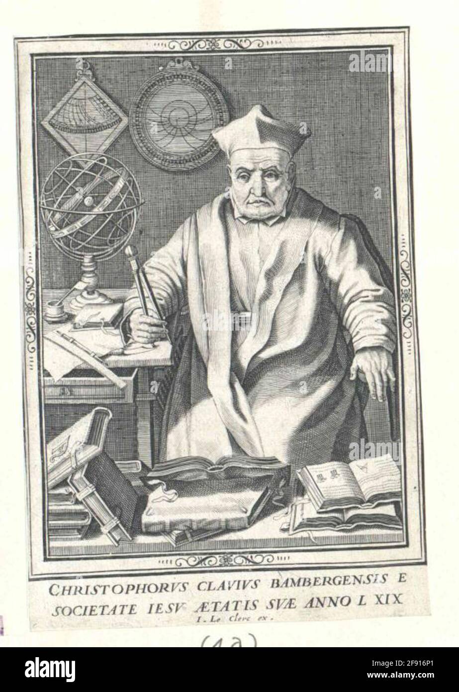 Christophorus Clavius, Italian astronomer - Stock Image - C052/8339 -  Science Photo Library