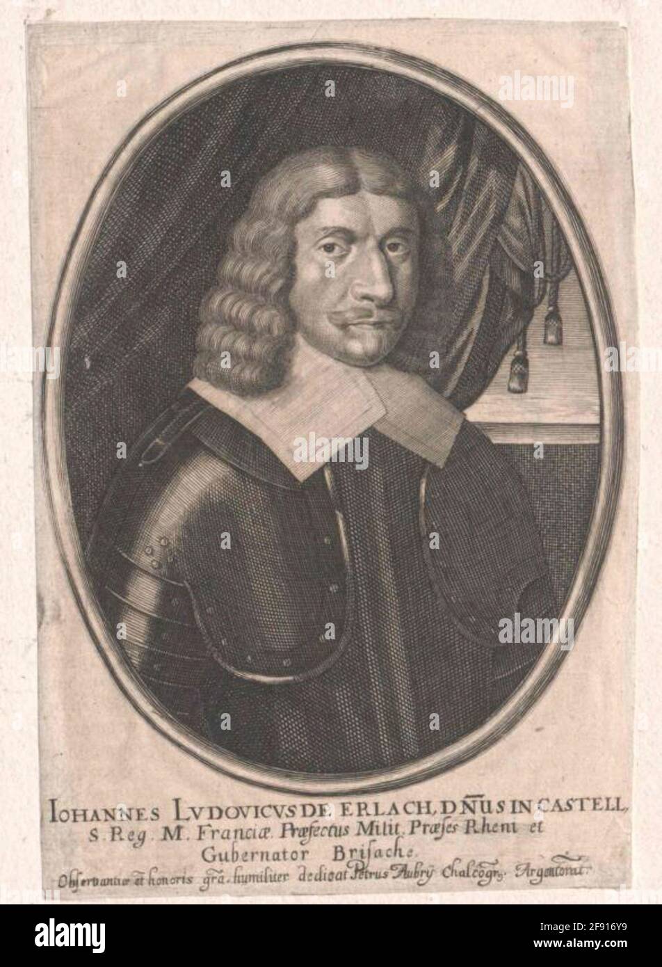 Erlach, Johann Ludwig von Stecher: Aubry, Peter (2) Dating: 1621 / 1650Factable place of origin: Strasbourg Stock Photo