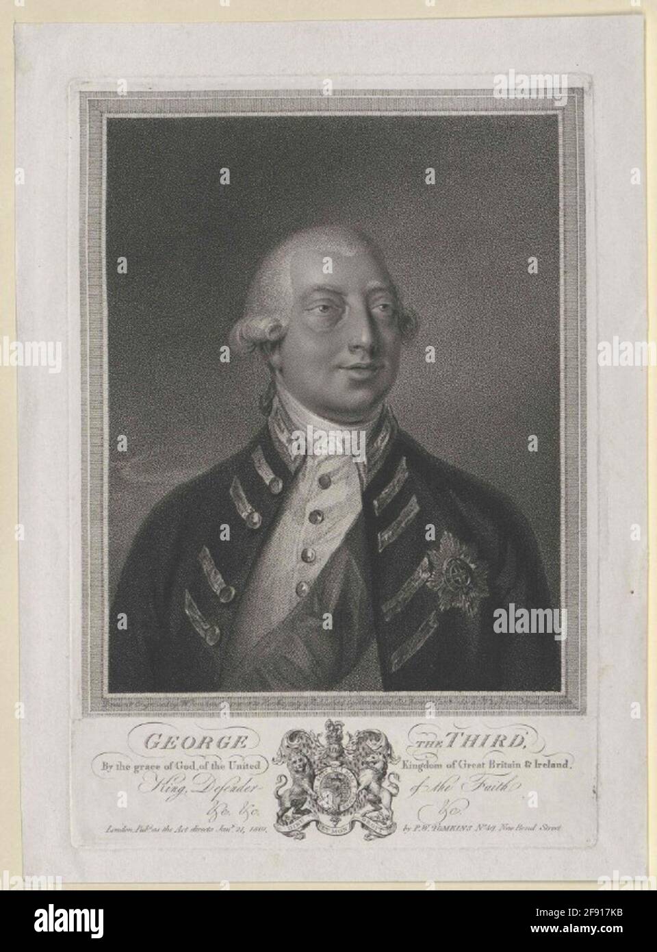 Georg III., King of England Stock Photo - Alamy