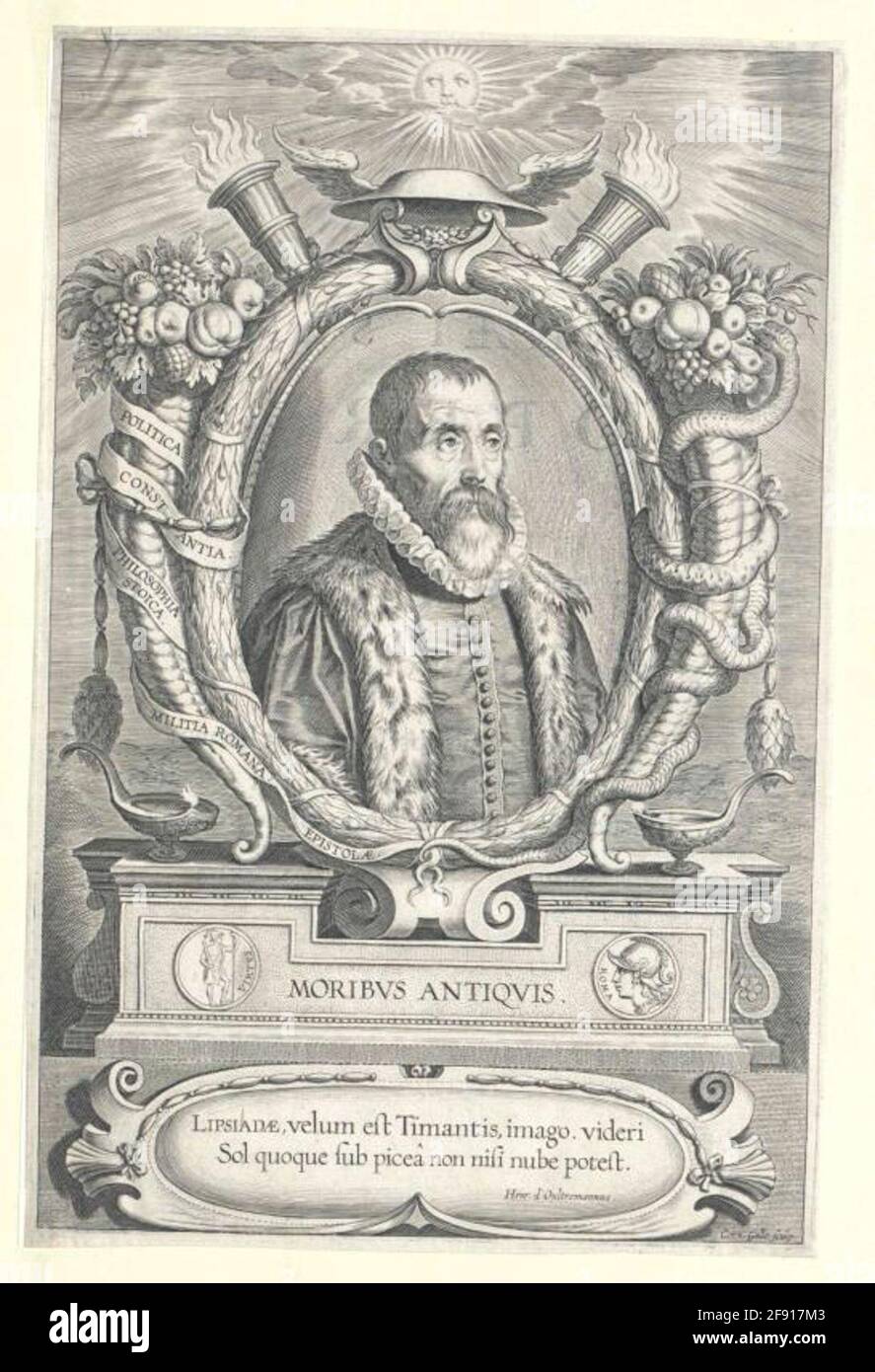 Lipsius, justus loops: Morseus, Balthasarsares: Galle, Corgelis (1615) Stock Photo