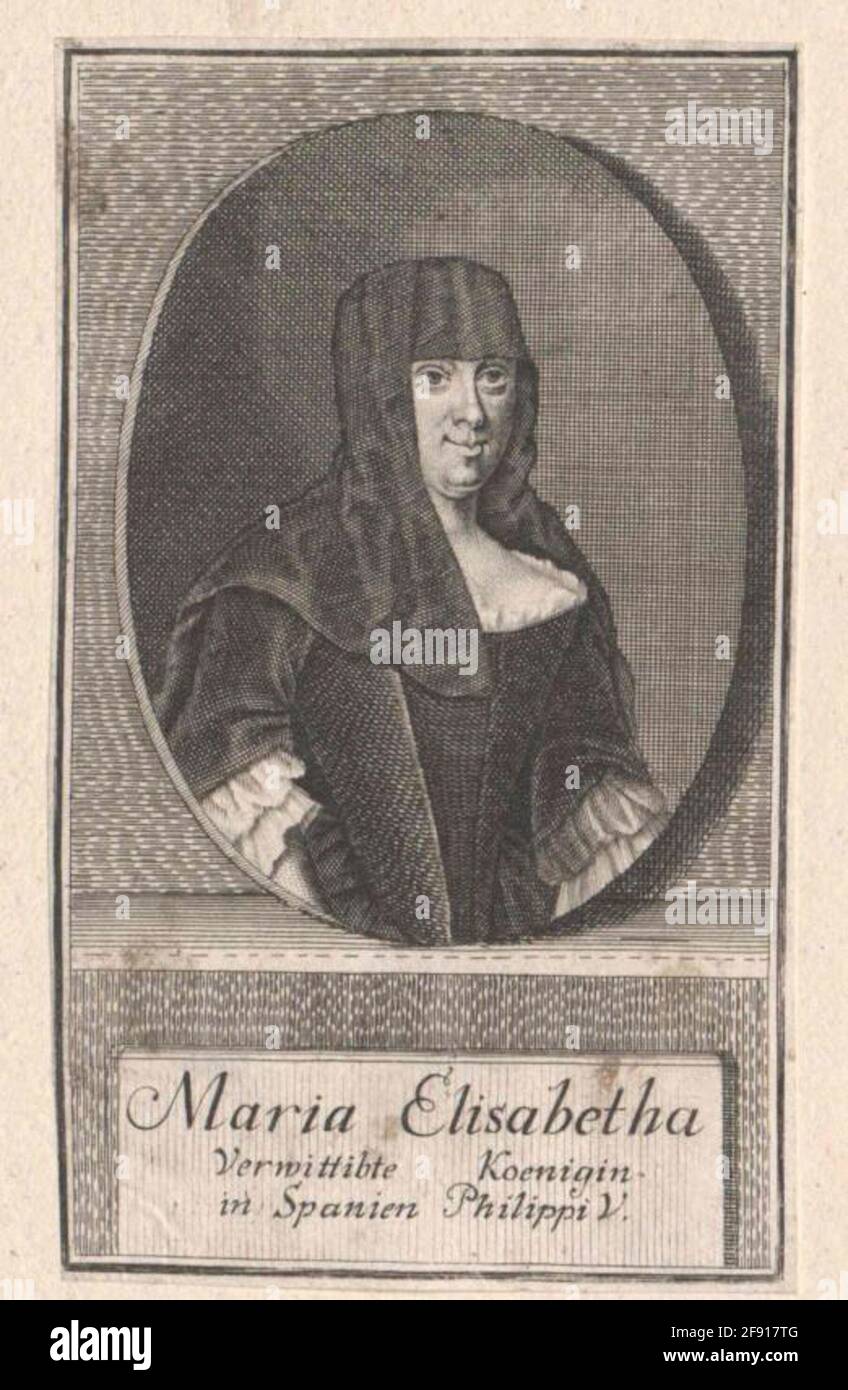 Elisabeth, Princess of Parma Farnese 1746/1800 Stock Photo