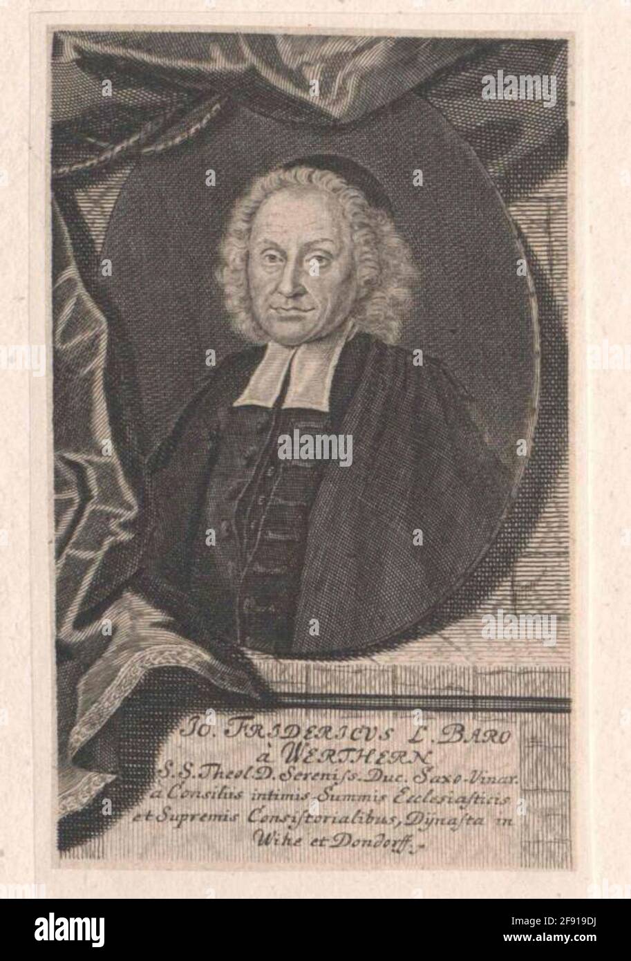 Werthern, Johann Friedrich Freiherr von. Stock Photo