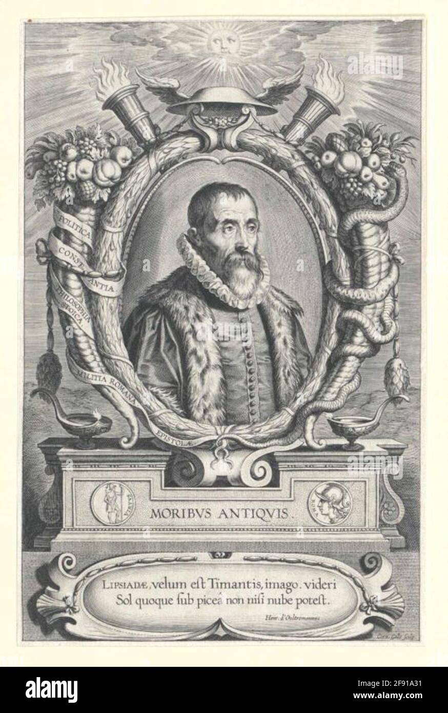 Lipsius, justus loops: Morseus, Balthasarsares: Galle, Corgelis (1615) Stock Photo