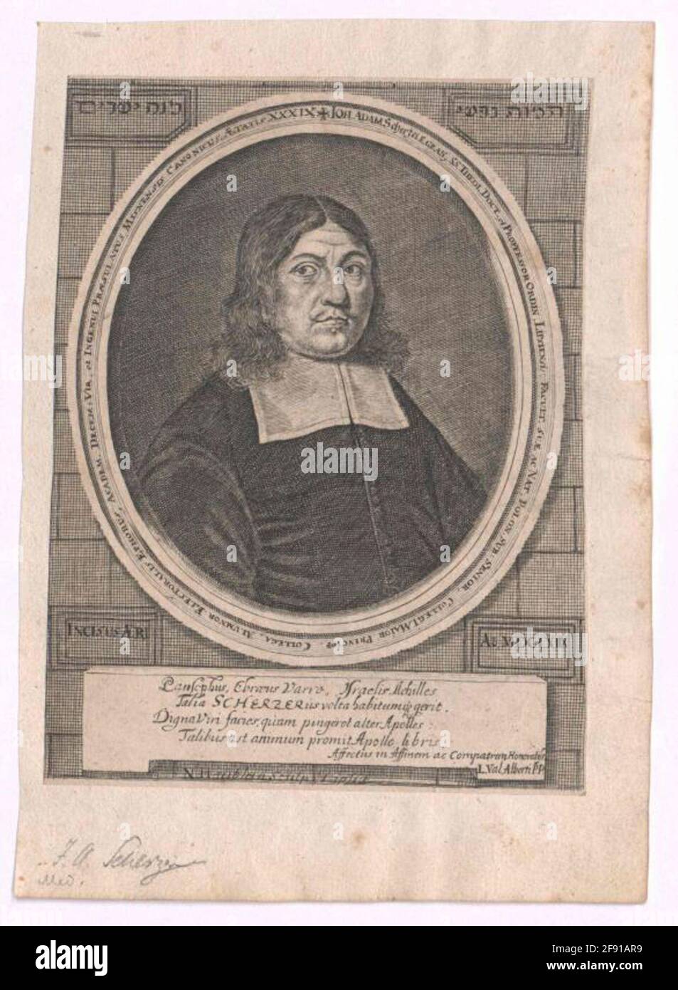 Schämerzer, Johann Adam Publisher: Tarnow, Johann Christophstecher: Höhlin, Nicolausverlagsort: Leipzig Stock Photo