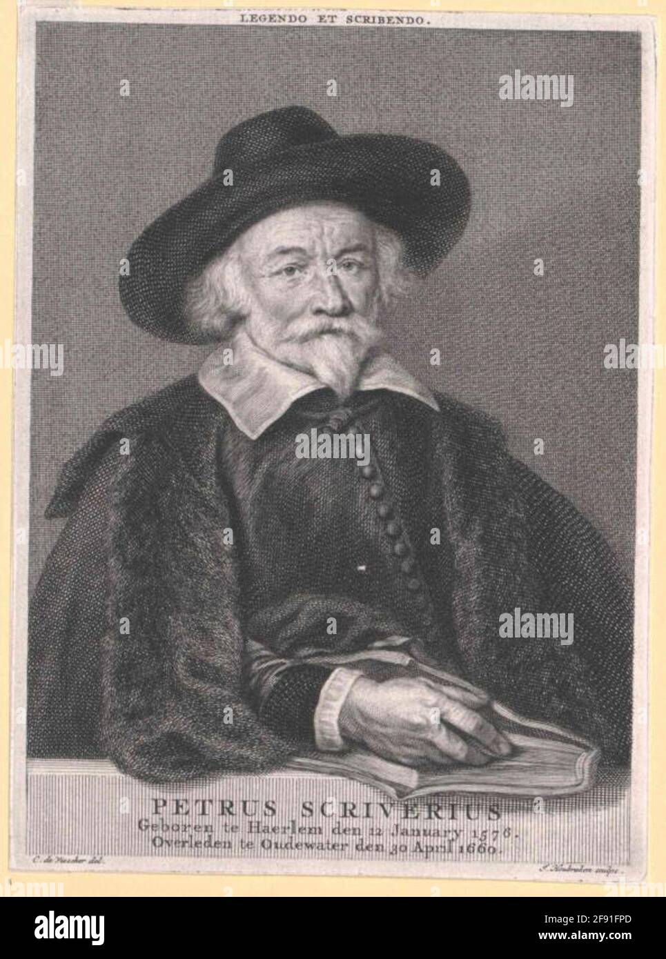SCRIVERIUS, Petrus Stecher: Houbraken, Jacobus Stock Photo