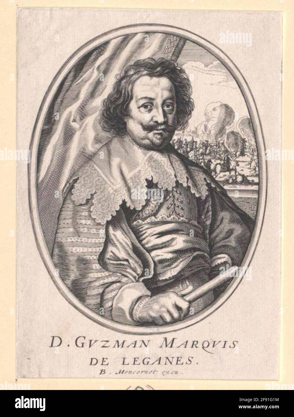 Guzmán, Diego Felipe Duque de Sanlúcar La Mayor Verleger: Moncornet, Baltazardatierung: 1641/1668 Stock Photo