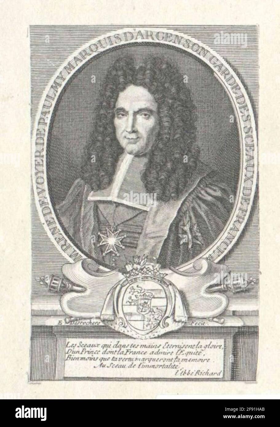 Argenson, MarcRené de Voyer de Paulmy Marquis d ' Stock Photo Alamy