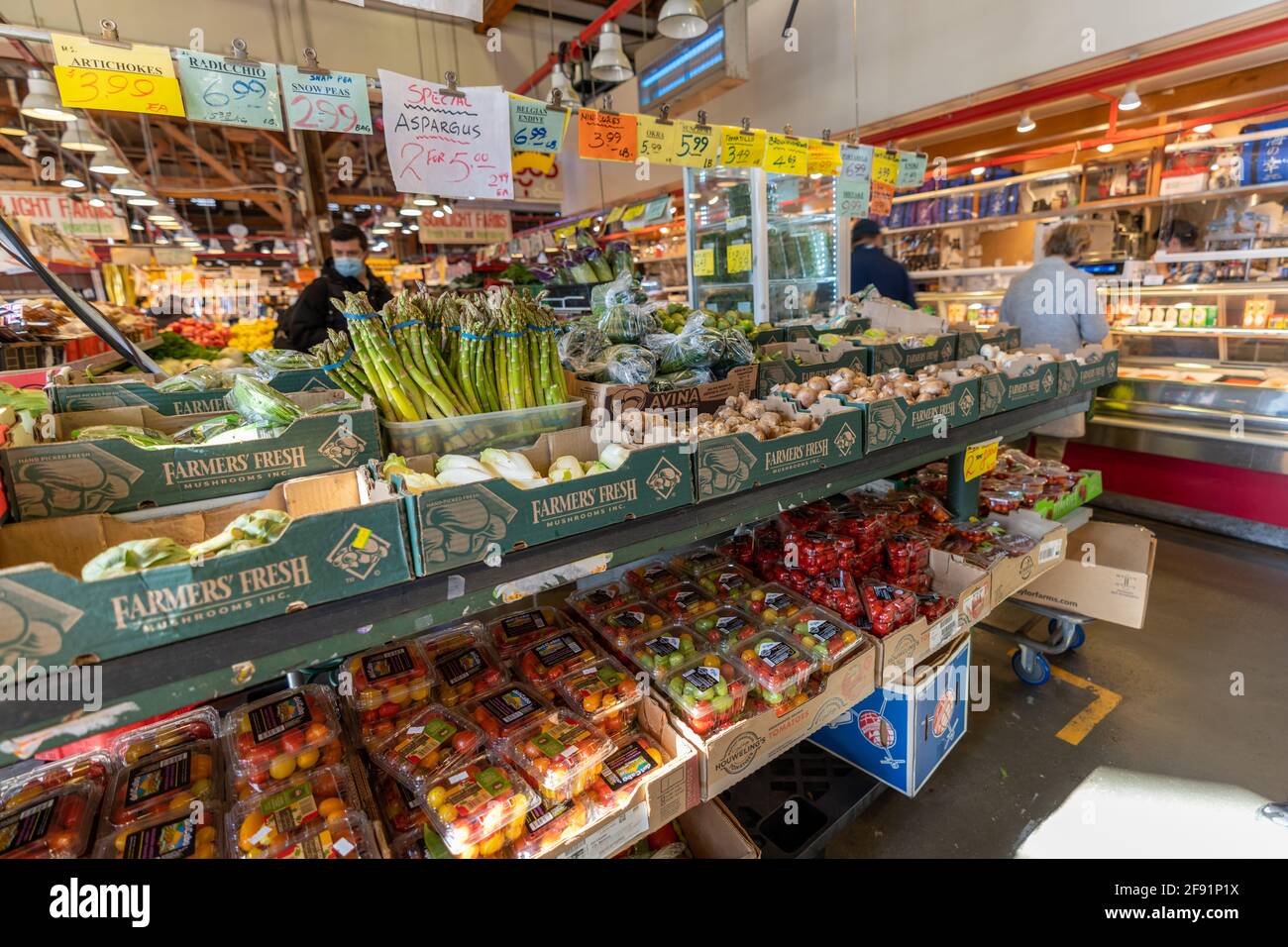 Granville Island Public Market. An indoor market featuring a