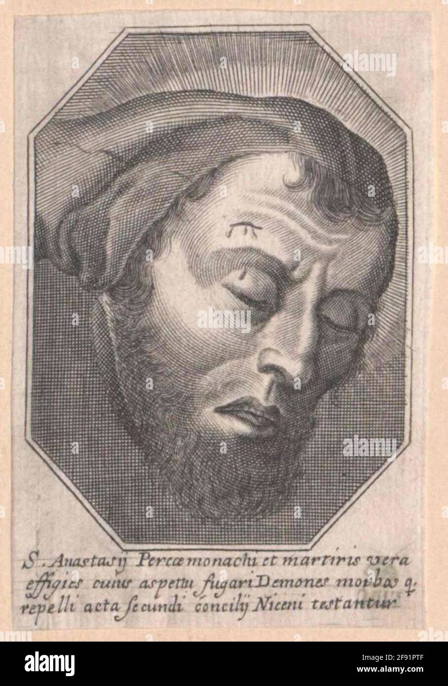 Anastasios Greek Anastasius of the Persian, saint Stock Photo - Alamy