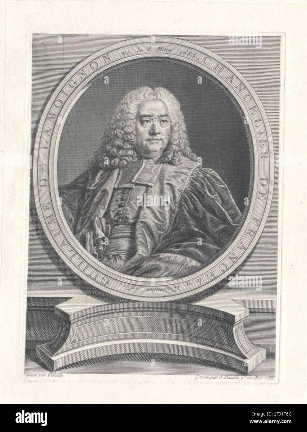 Lamoignon of Blancmesnil, Guillaume II. . Stock Photo