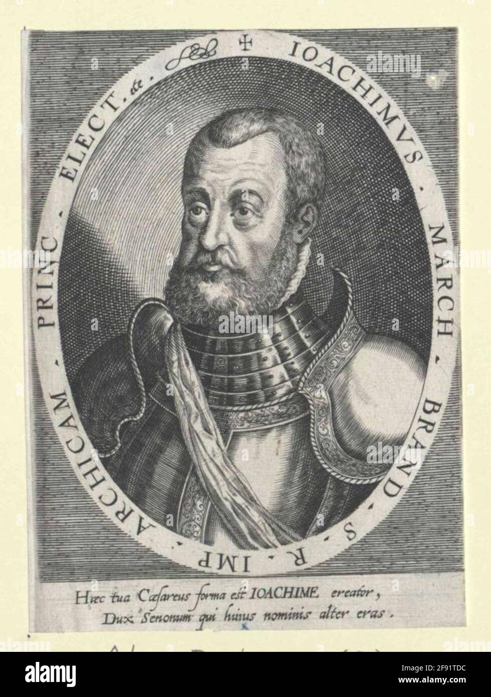 Joachim II, Elector of Brandenburg. Stock Photo