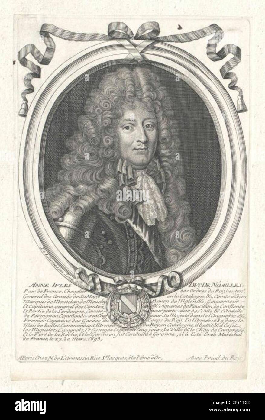 Noailles, AnneJules Duc de Stock Photo Alamy