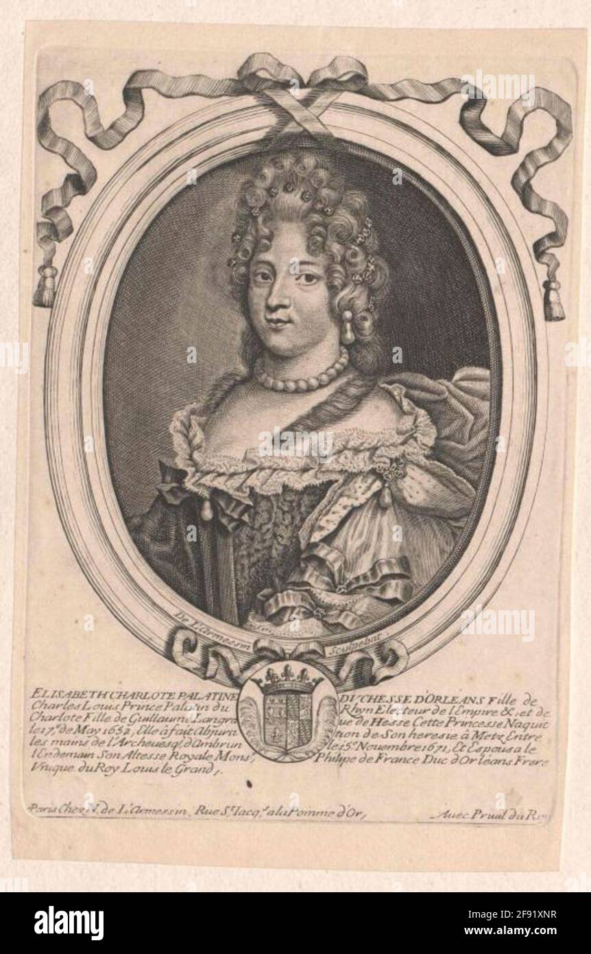 Elisabeth Charlotte, Princess of the Palatinate Stock Photo Alamy
