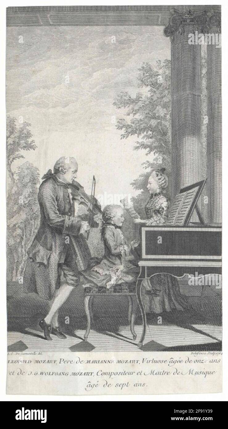 Mozart, Wolfgang Amadeus. Stock Photo