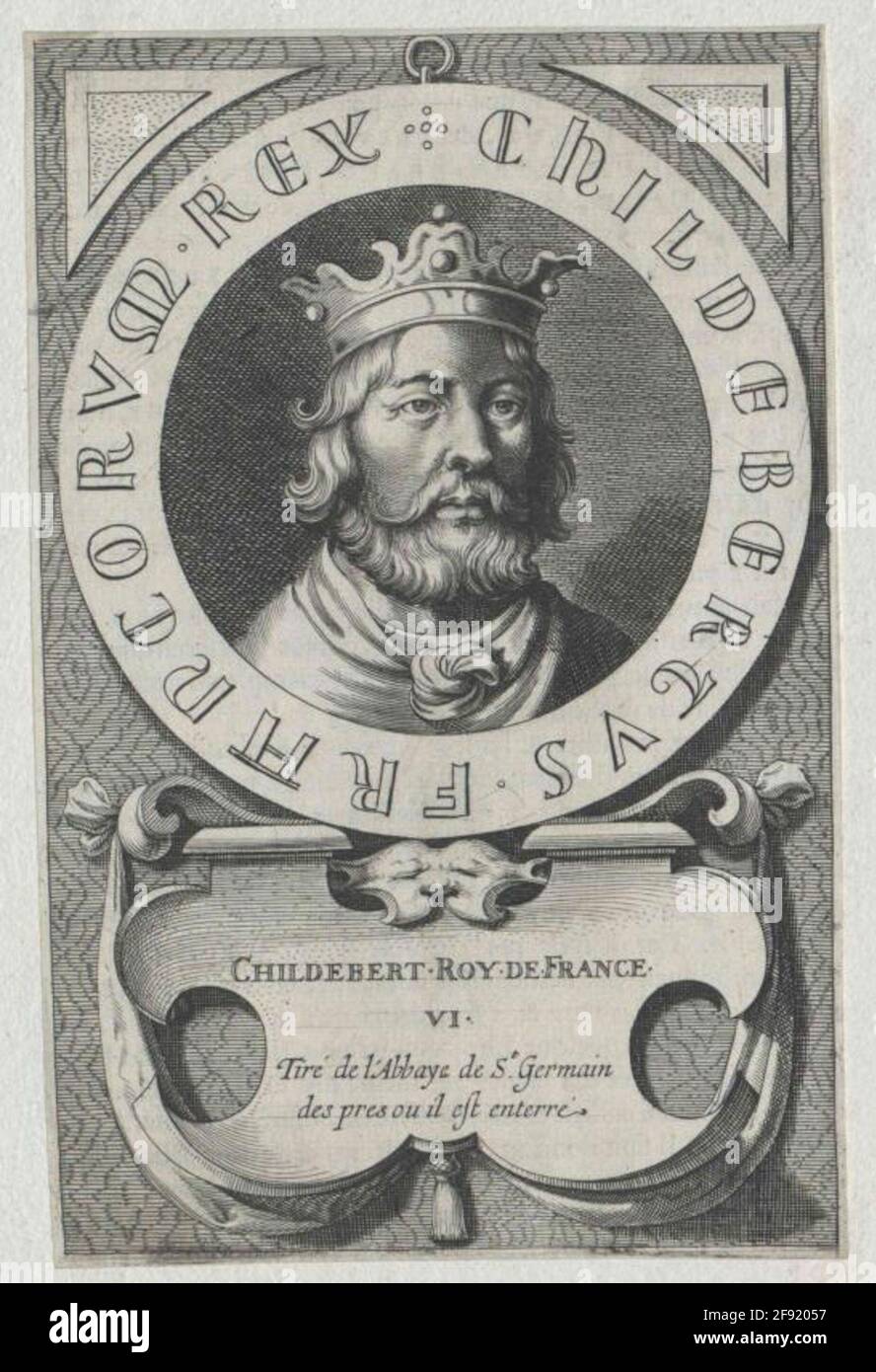 Childebert I, King of Franconia Stock Photo - Alamy