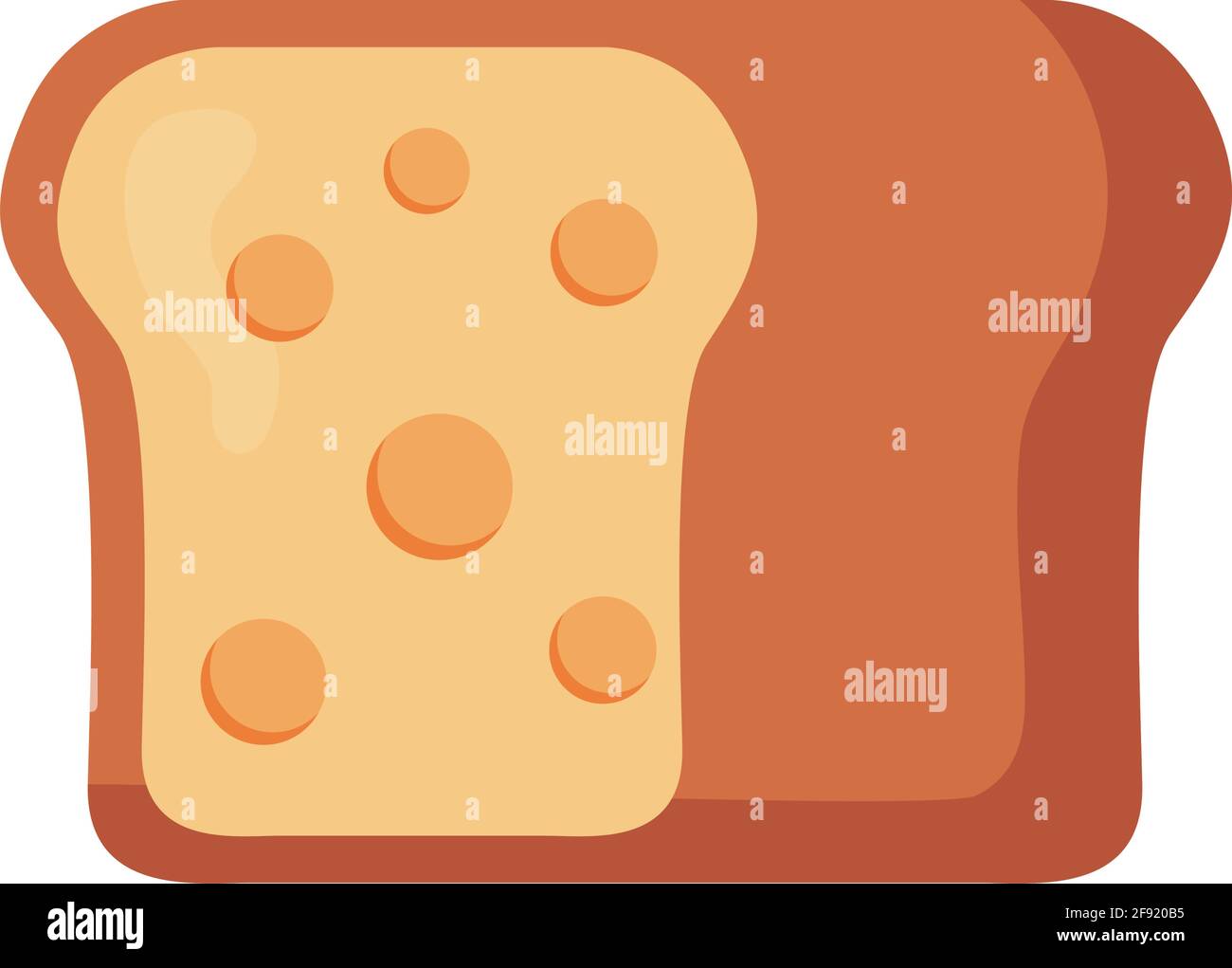 fresh bread slice isolated icon Stock Vector Image & Art - Alamy