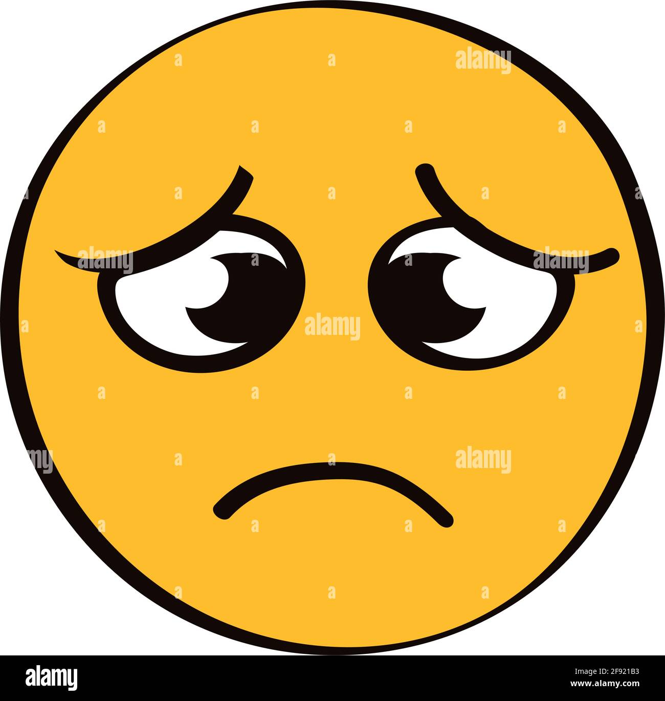 sad emoji face comic character Stock Vector Image & Art - Alamy