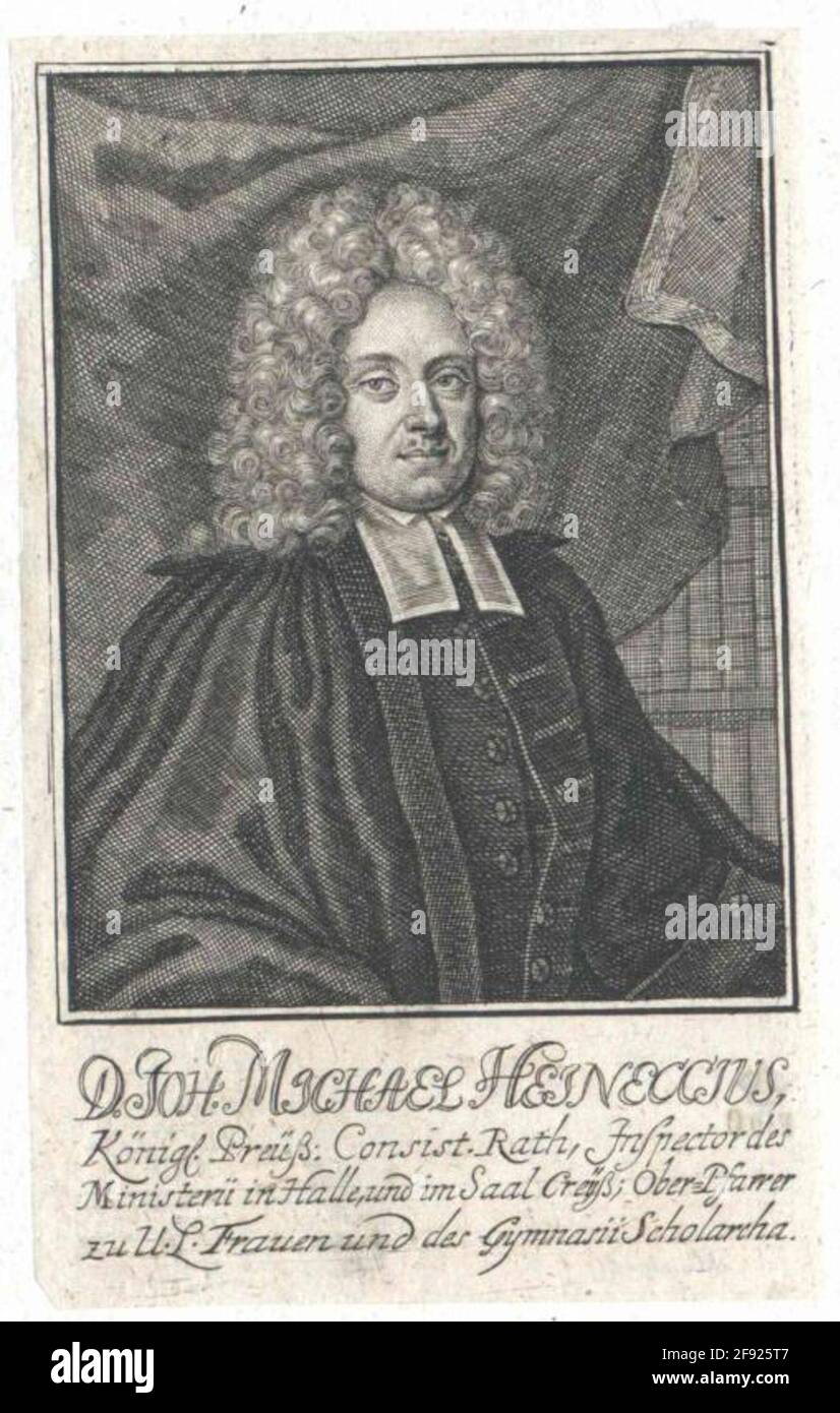 Heineccius, Johann Michael Stock Photo Alamy
