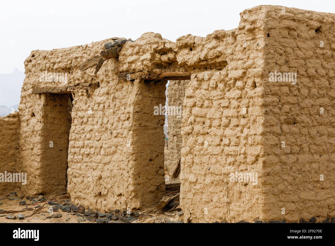Old House in Yanbu Al Nakhl Historical Place, Saudi Arabia Stock Photo