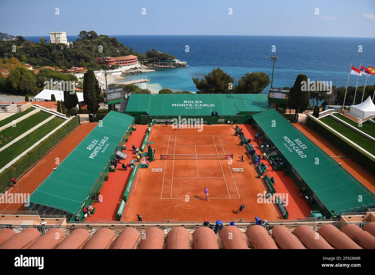 Ambiance at the Monaco Rolex Masters in Monte Carlo on April 15, 2021.  Photo by Corinne Dubreuil/ABACAPRESS.COM Stock Photo - Alamy