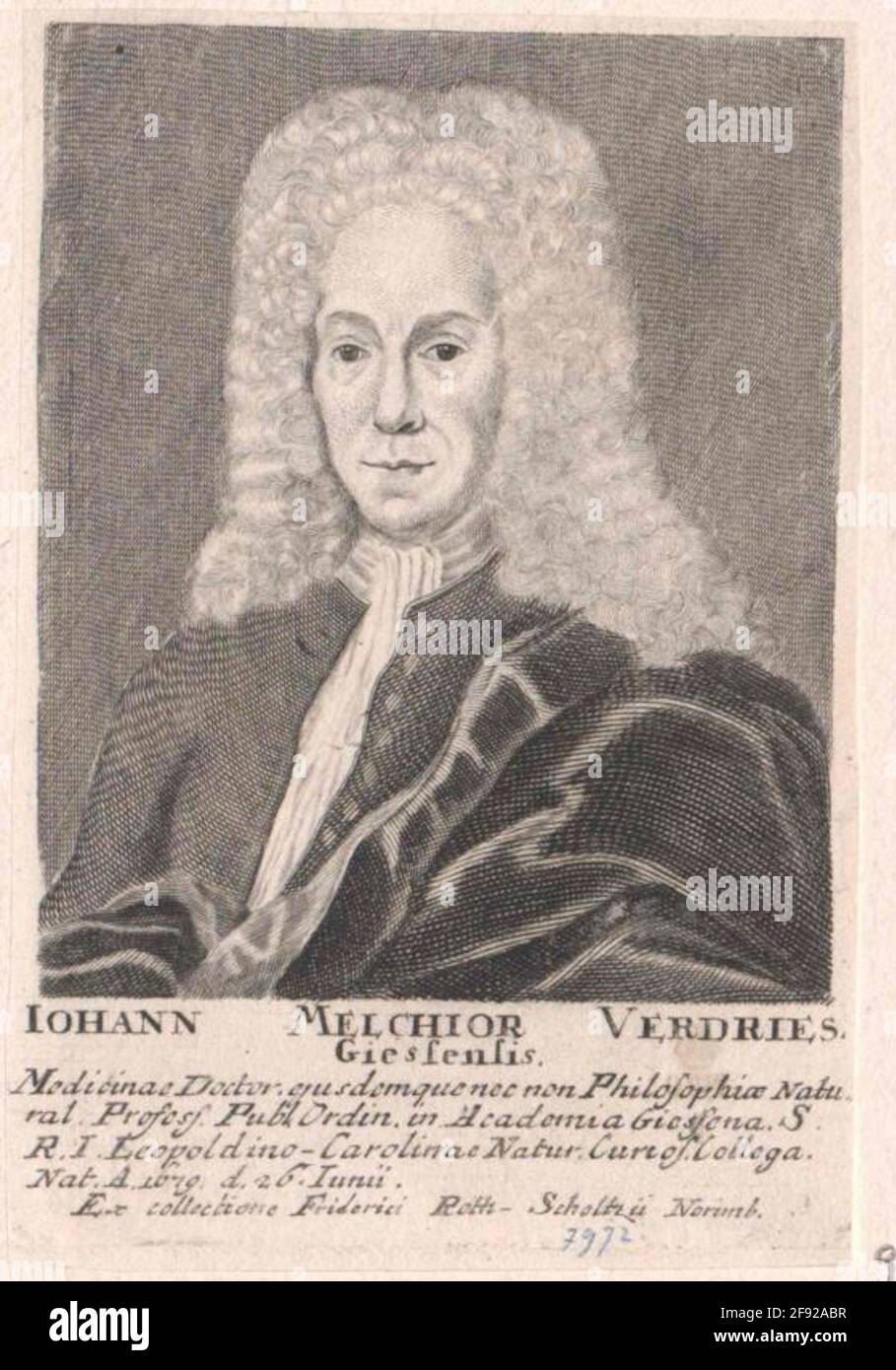Vriet, Johann Melchior. Stock Photo
