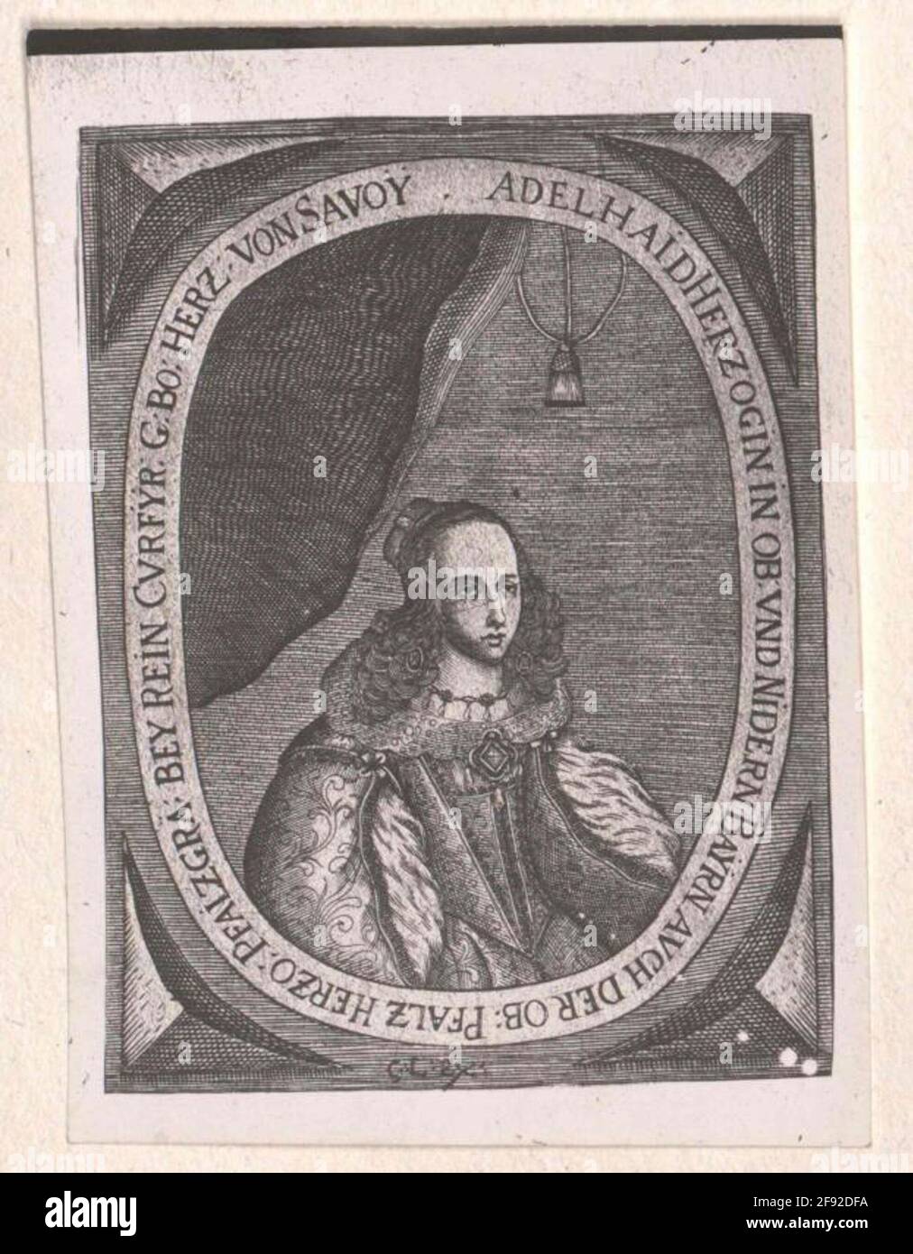 Adelheid Henriette, Princess of Savoyen Stock Photo Alamy