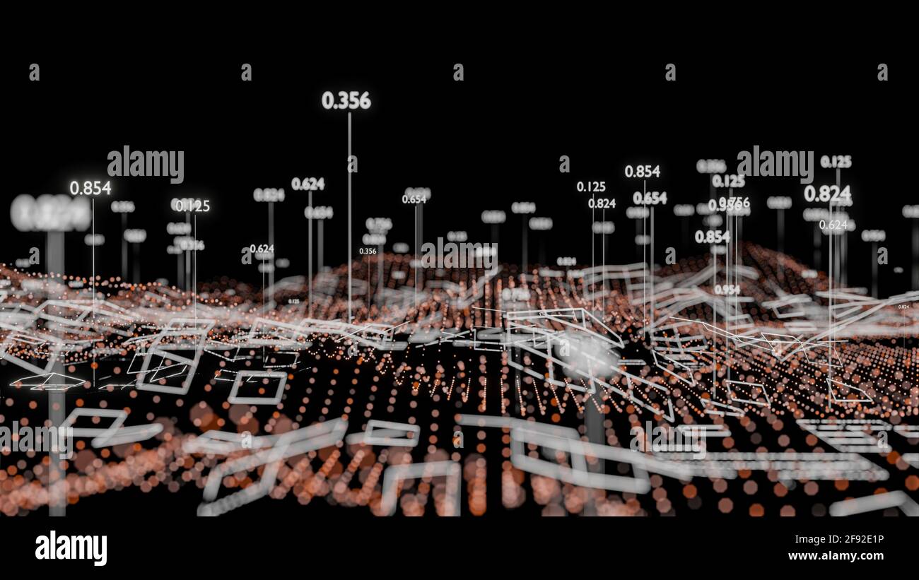 Big Data Visualization. Abstract structure Stock Photo - Alamy