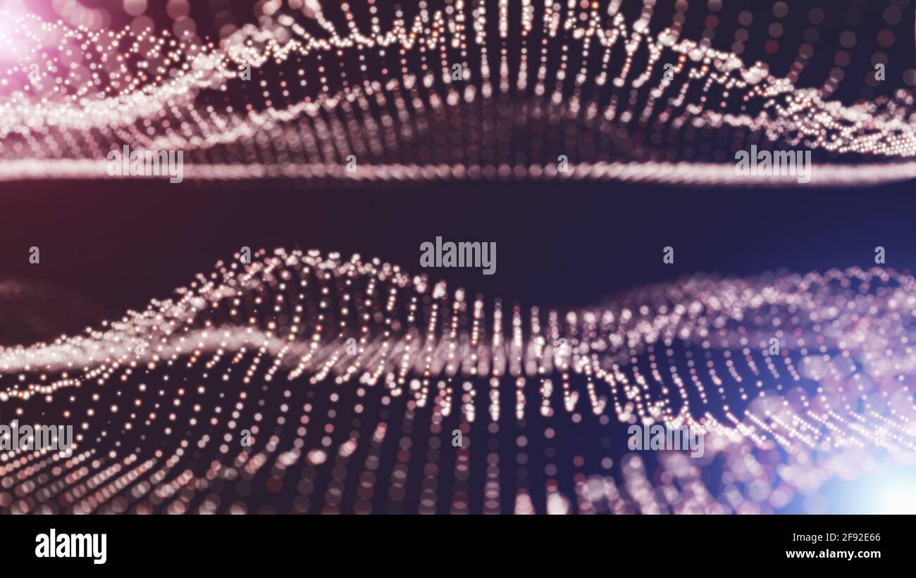 Abstract particles with depth of field Stock Photo - Alamy