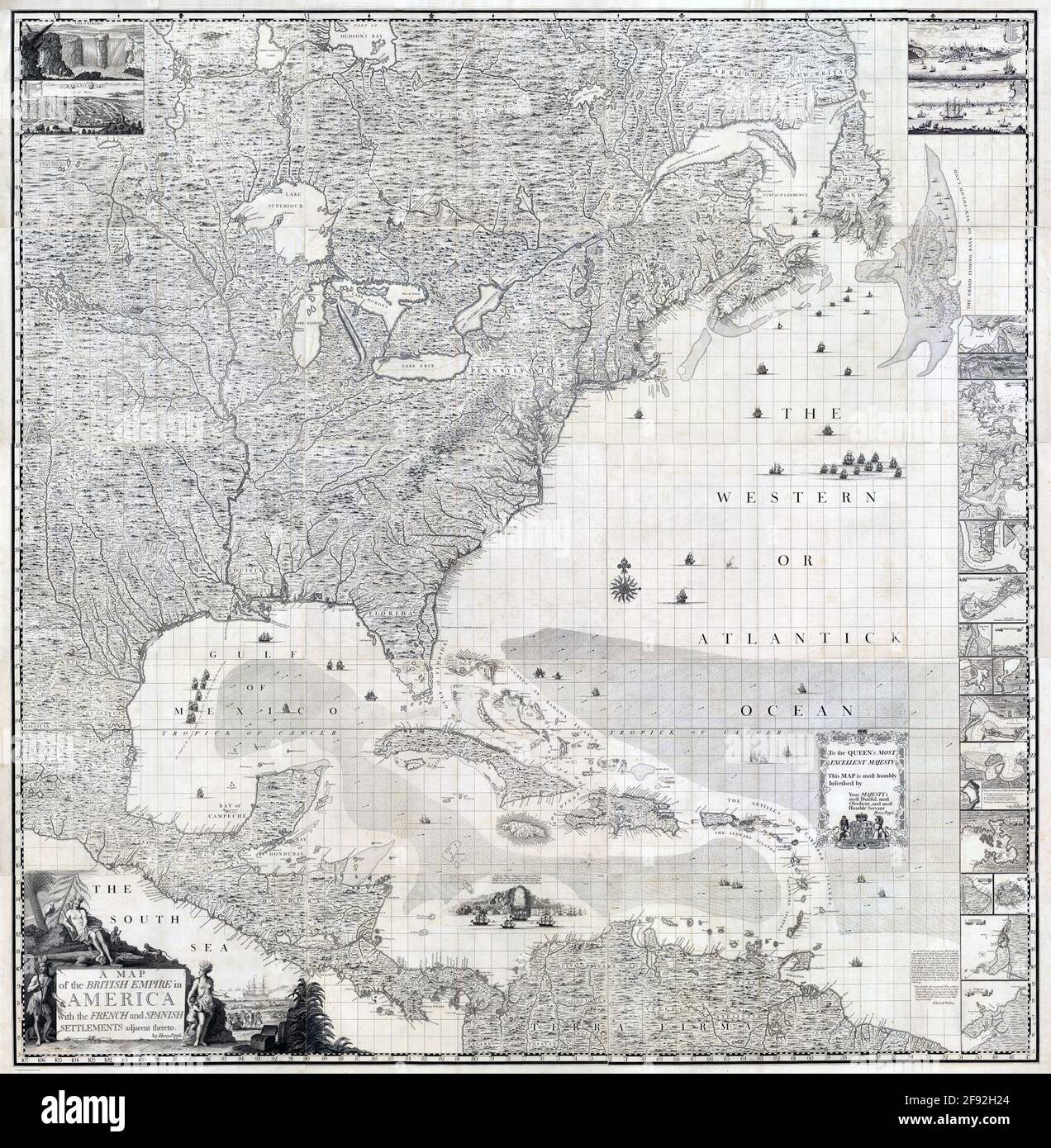 Maps of the atlantic ocean hi-res stock photography and images - Alamy