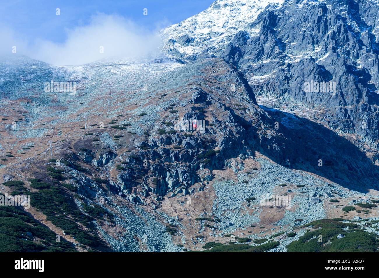 Mountains in the High Tatras with clouds Stock Photo - Alamy