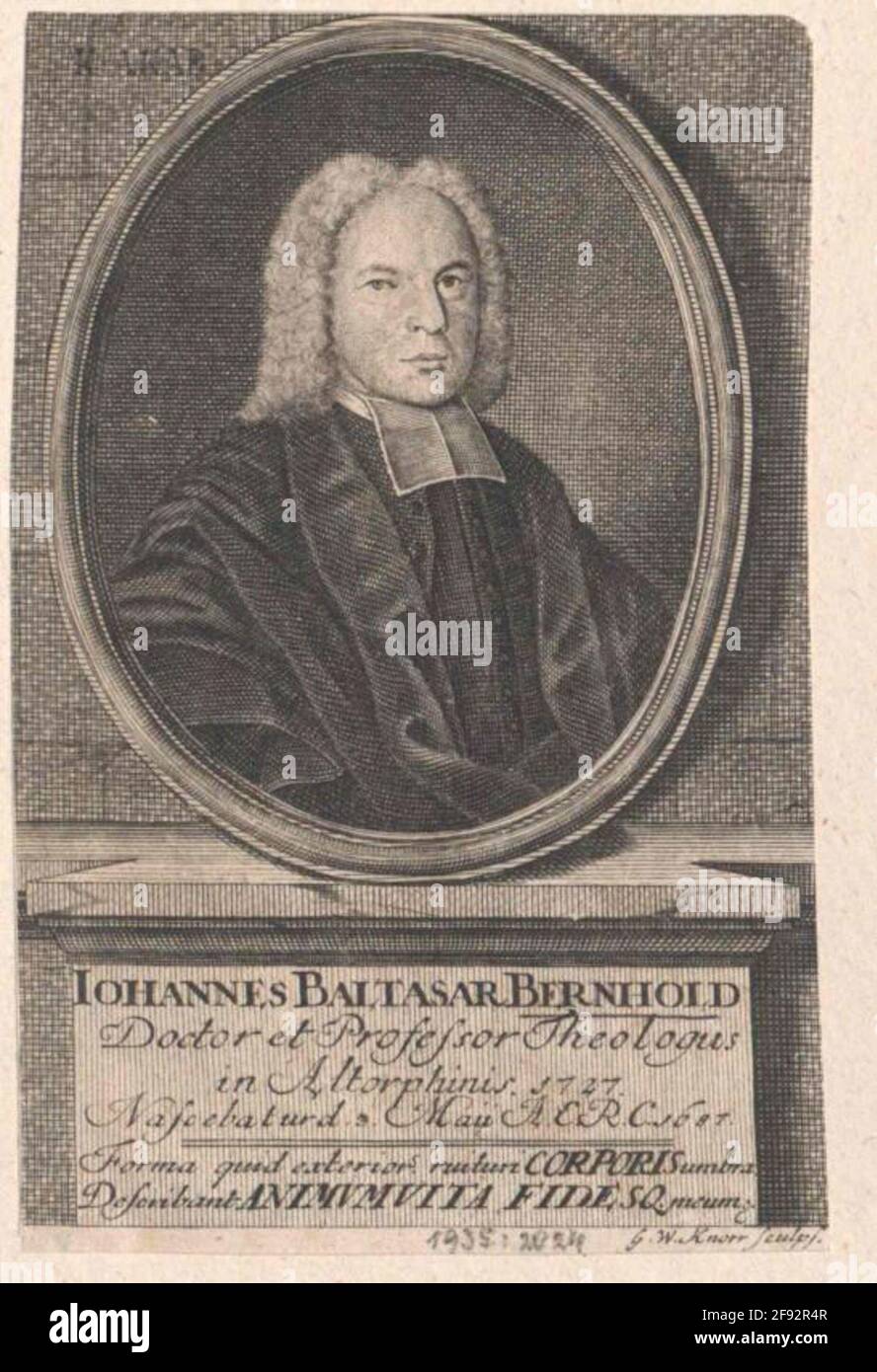 Bernhold, Johann Balthasar Stock Photo Alamy