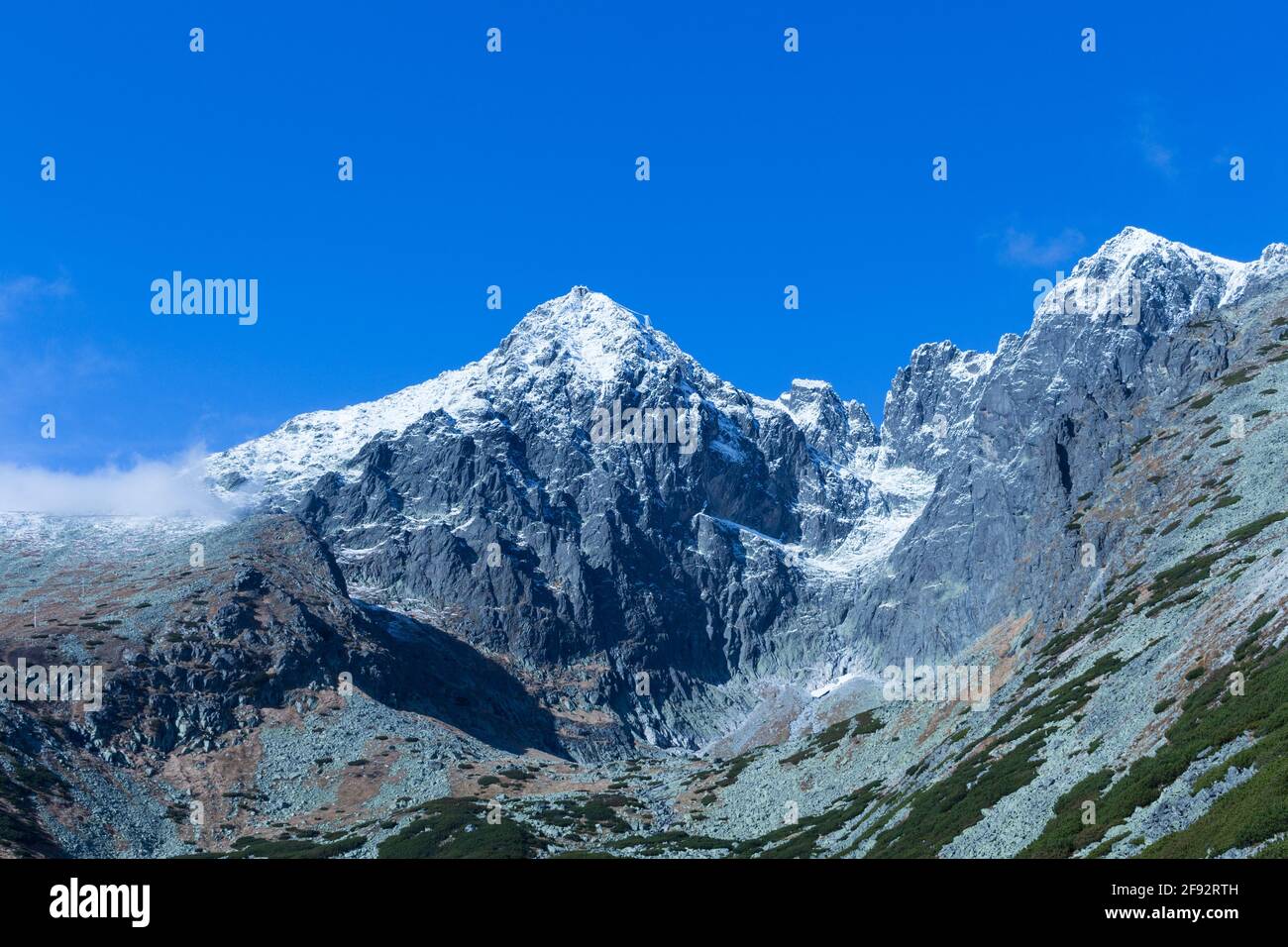 Mountains in the High Tatras with clouds Stock Photo - Alamy