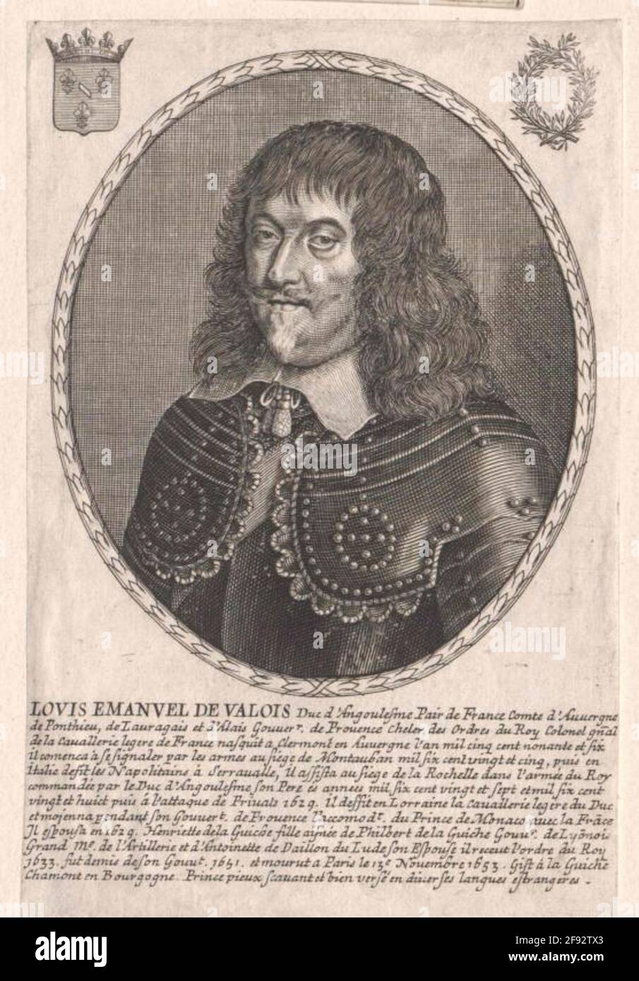 Valois, Duc d'Angoulême, Louis Emmanuel Stock Photo - Alamy